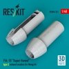 RESKIT RSU48-0521 F/A-18 Super Hornet type 2 exhaust nozzles for Meng kit (3D Printed) 1/48